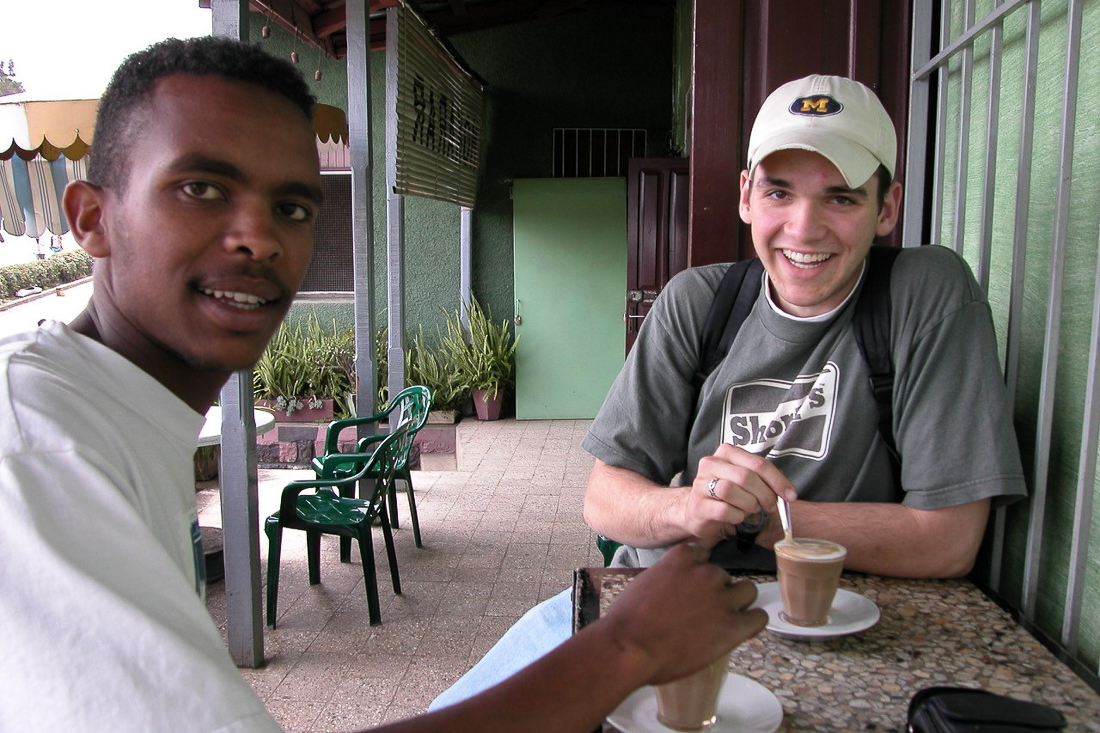 Enjoying Coffee